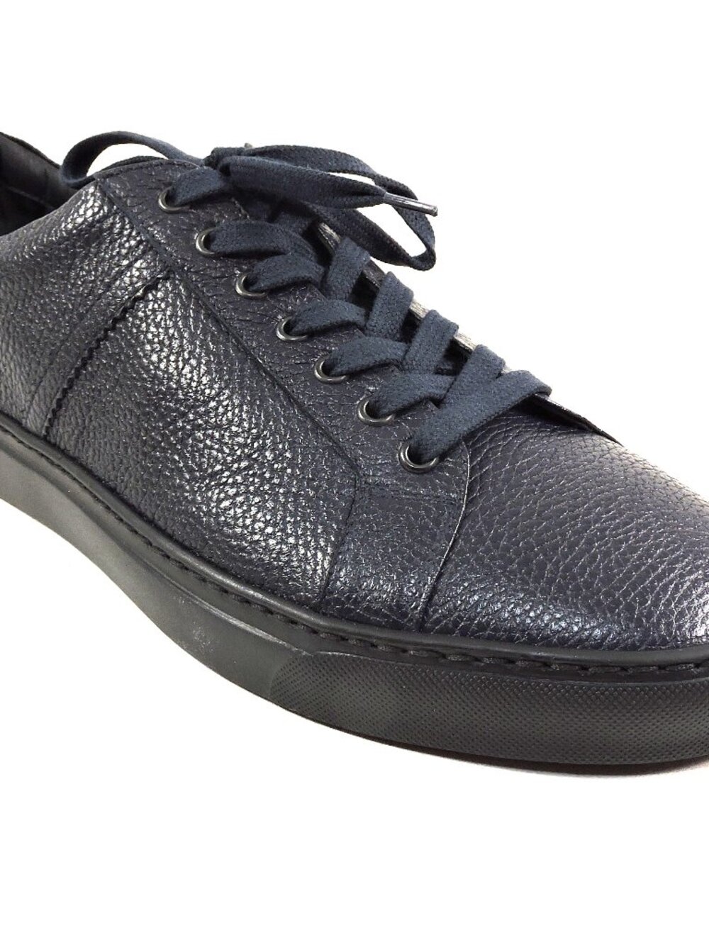 GOODMAN 🇮🇹 MEN'S NAVY BLUE SOFT DEER LEATHER COMFORT SNEAKERS